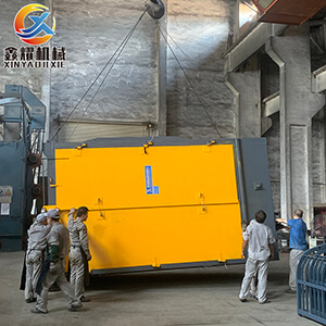 湖南常德吊鉤式拋丸機(jī)安裝現(xiàn)場(chǎng)