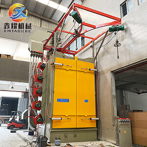 山東吊鉤式拋丸機(jī)安裝案例